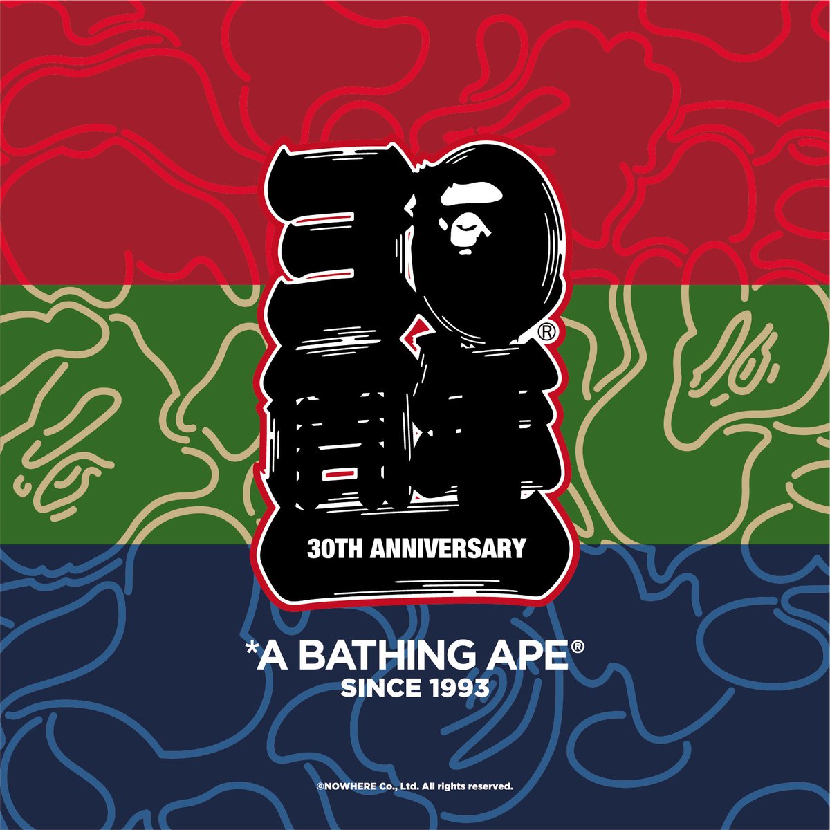This year A BATHING APE® celebrates its 30th anniversary.BAPE® was