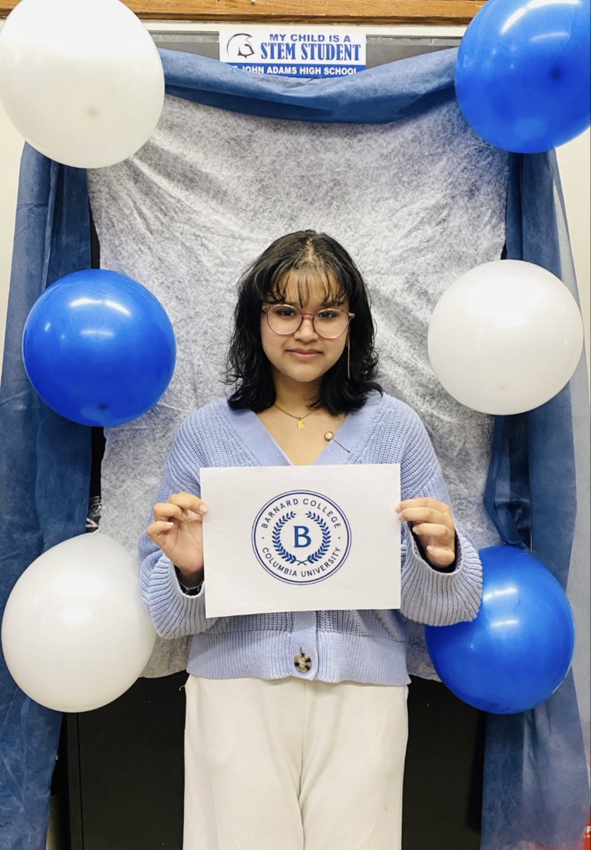 JAHS_SPARTANS's tweet photo. Congratulations to Fatima Khan, a STEM student, on her acceptance to Barnard &amp; Columbia University. Your hard work and dedication have paid off, and we couldn't be more proud of you. Keep striving for greatness and continue raising the bar! #STEMSLC #BernardCollege #ProudMoment https://t.co/zIqAUOU2Mo