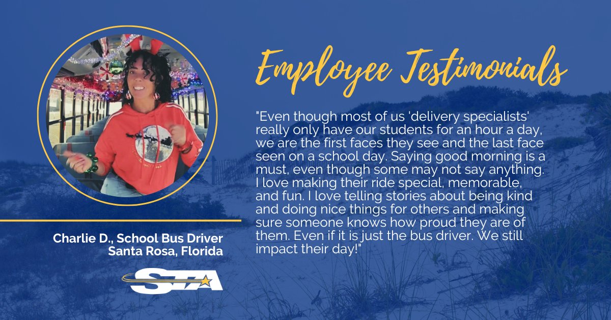 'I love telling stories about being kind and doing nice things for others and making sure someone knows how proud they are of them.'

Want to make the difference in someone's day? Text DRIVE4STA to 770770 to join our team! #STAFamily #schoolbusfamily #schoolbushero #busdriverjobs