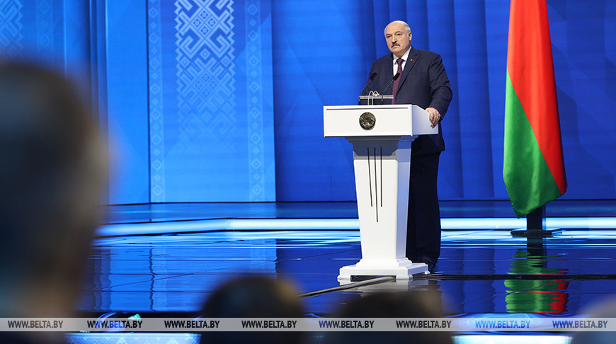 LUKASHENKO: "Mankind is being gradually led into the so-called new world where there will be billions of redundant people. They will be deprived of rights, hungry, and poor but allegedly free... Countries like Belarus are not simply an irritant. We are a threat to this project.