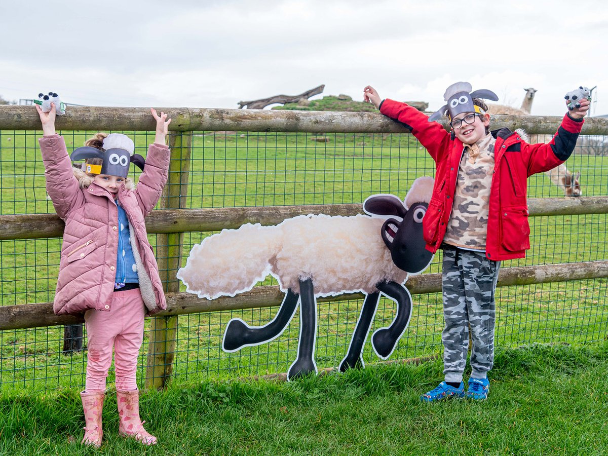 Hands up who's excited for half term?! ✋ If you're looking for something fun to do this holiday, look no further than <a href="/Noahs_Ark_Zoo/">Noah's Ark Zoo Farm</a>, now hosting Shaun's baa-rilliant AR app, Hide &amp; Sheep: aard.mn/noahsark