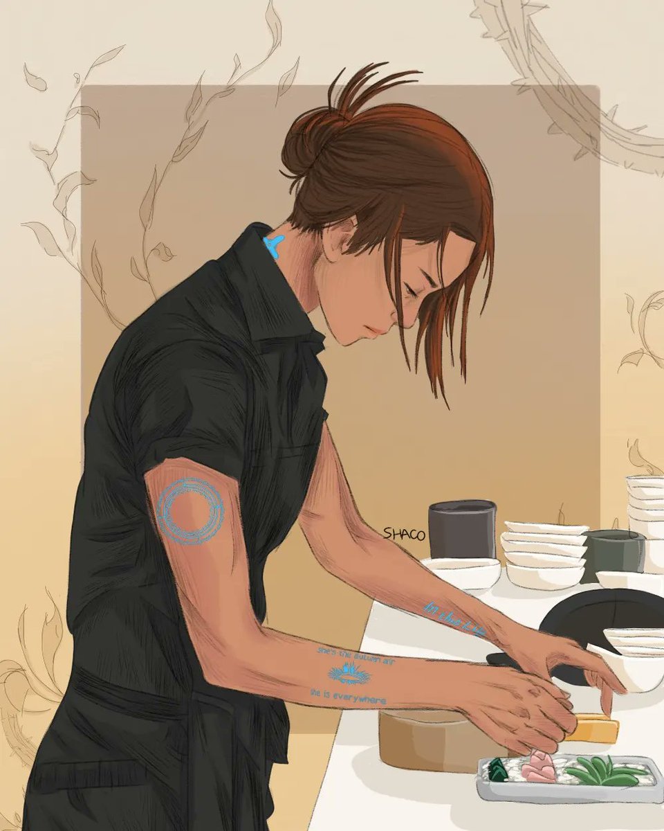 Beatrice as a sushi chef
#warriornun #SaveWarriorNun #sisterbeatrice