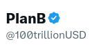 PlanB account now has a blue check!

That should help in the fight against my 86 impersonators. You can help me too, by reporting the 3 most active scammers: <a href="/100trilliounUSD/">PlanB</a> <a href="/100TrillionUSED/">PlanB</a> <a href="/1O0trilll0nUSD/">PlanB</a>
