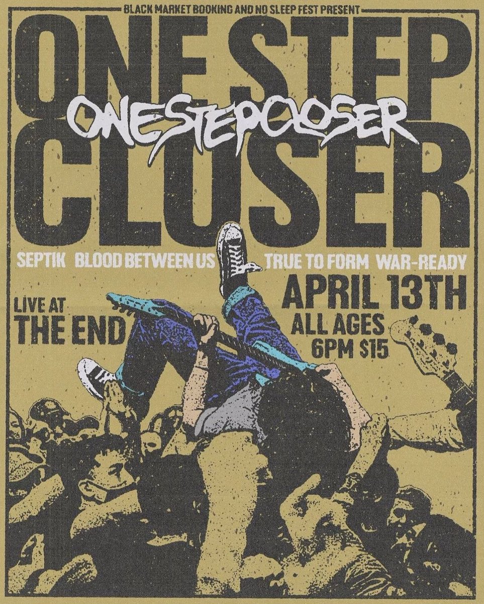 SEPTIKhtx's tweet photo. **FREE FUCKING SHOW NEXT WEDNESDAY APRIL 5TH @ THE WHITE SWAN WITH // @bodyboxfl, @CorpsePileTXDM, + MORE 👹 THIS SHOW IS EXPECTED TO FILL TO CAPACITY - SO BE THERE  EARLY 

**APRIL 14TH OPENING FOR THE ONE AND ONLY ONE STEP CLOSER LIVE AT THE END // $15 ENTRY!!

BE THERE OR DIE! https://t.co/TgWcCAoko1