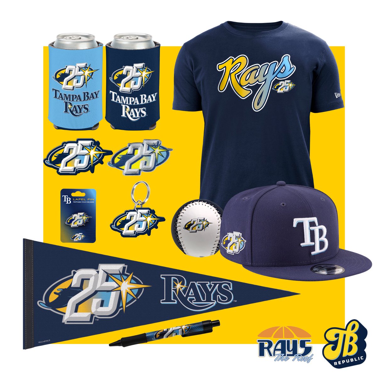 The Bay Republic on X: Today officially marks 25 years since the Rays  first hit the field! To celebrate, we're teaming up with @RaysTheRoofTB to  giveaway a Tampa Bay Rays 25th Anniversary