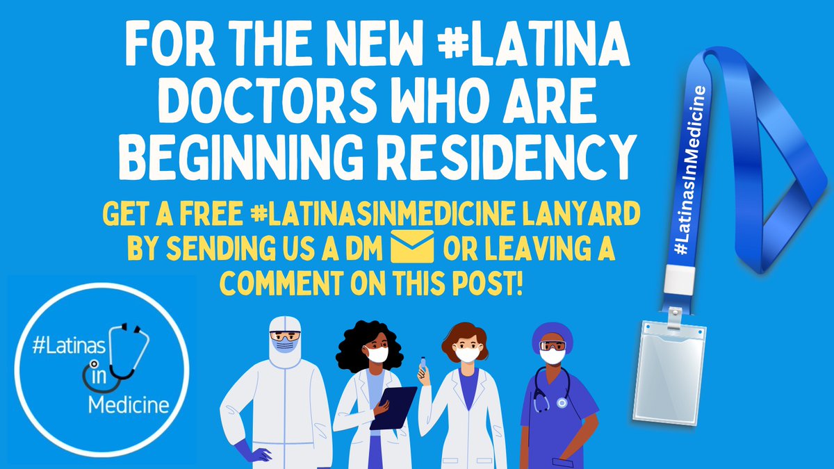 Becoming a resident in July 2023? @LatinasInMed wants to be there with you! Send us a DM or comment on this post and we will mail you a FREE Latinas in Medicine lanyard #LatinasInMedicine #MGWL2023 #MGWL #DoctorsDay #WomenInMedicine
