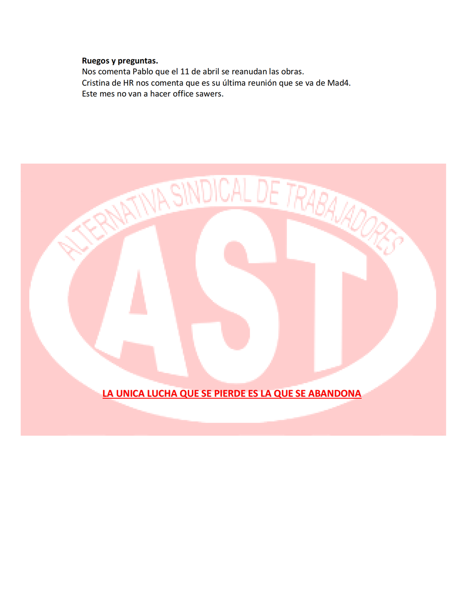 AstSindicato's tweet photo. 📍RESUMEN REUNION RE-RLPT MARZO2023📍 https://t.co/1LuC872UsA