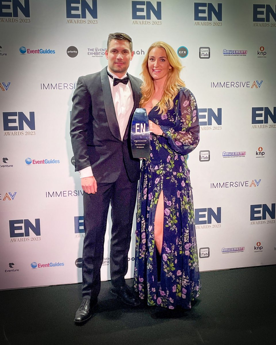 Wow!!! We are the winners of the @exhibitionnews award for Best International Venue!
A huge THANK YOU to everyone who made this happen.

And a special thanks to Mathys Taekema and Sjoukje Kleefstra for bringing it home 😉

#ENA23 #ENAwards2023 #HouseofEvents @exhibitionnews