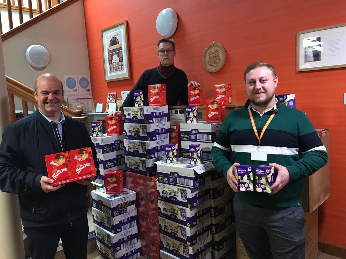 I would like to say a huge thank you to the Freemasons in the Province of Warwickshire for the large donation of Easter eggs to the children and families of <a href="/AcornsHospice/">Acorns Children's Hospice</a> 
 
<a href="/WarksCharity/">Warwickshire Masonic Charity</a> 
 
<a href="/WarksFreemasons/">Warwickshire Freemasons</a>

<a href="/Masonic_Charity/">Masonic Charitable Foundation</a>