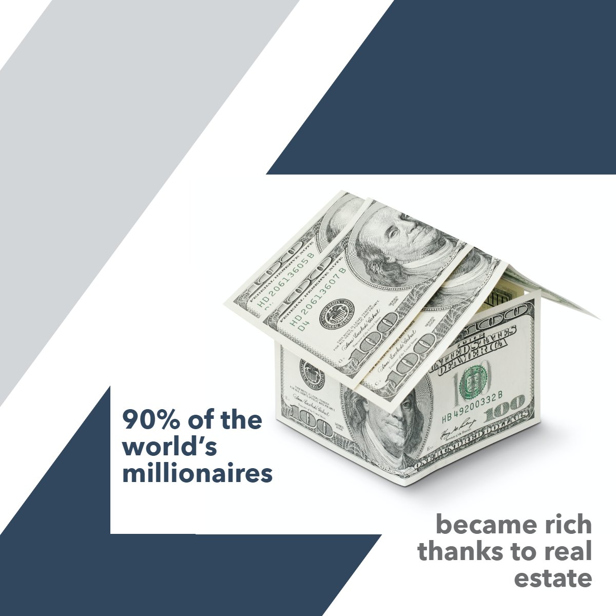 SampsonYeadogg's tweet photo. Did you know? 👀

90% of the world's millionaires became rich thanks to real estate!

#didyouknow    #didyouknowfacts    #factoftheday    #realestatefact https://t.co/mUou1GfO2e