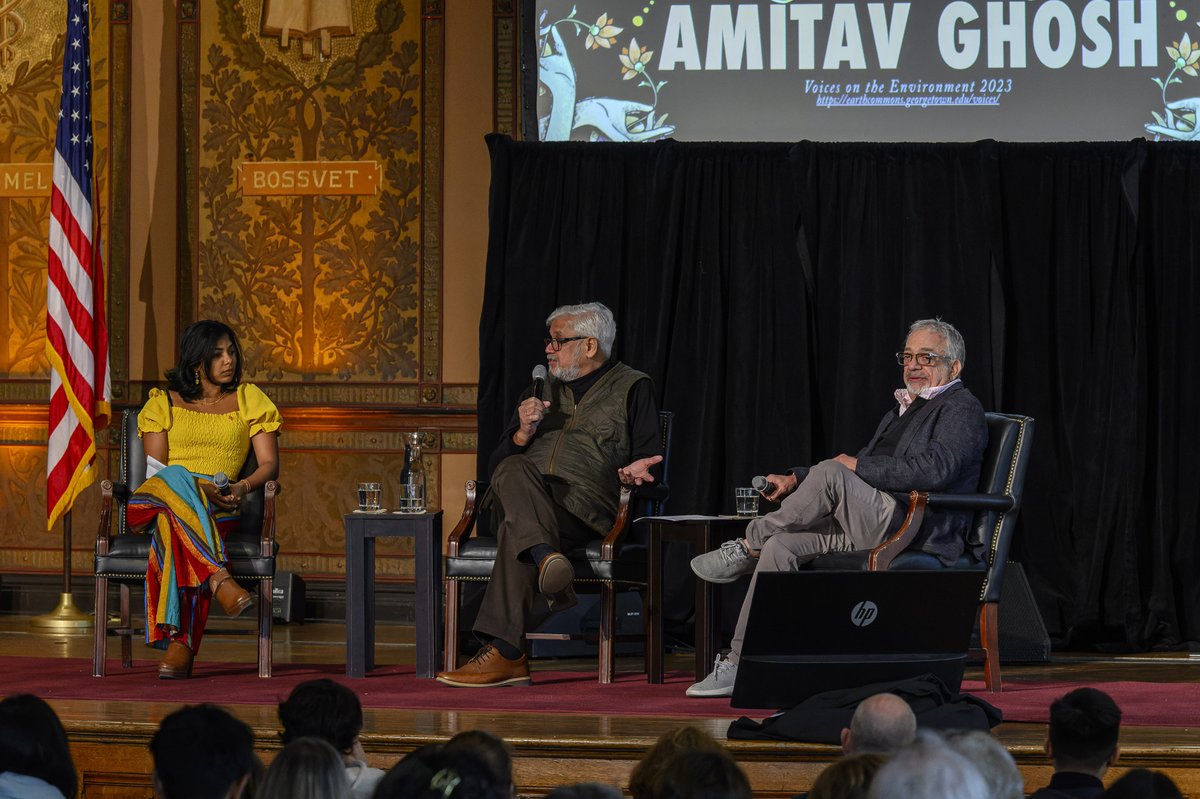 The Earth Commons (@theearthcommons) on Twitter photo "The planet will never come alive for (us), unless (our) songs and stories give life to alk the beings, seen and unseen, that inhabit a living Earth." -<a href="/GhoshAmitav/">Amitav Ghosh</a> Thanks to all who came out to Gaston Hall yesterday—it was a day we won't forget. #SuryaStorytellers "The planet will never come alive for (us), unless (our) songs and stories give life to alk the beings, seen and unseen, that inhabit a living Earth." -<a href="/GhoshAmitav/">Amitav Ghosh</a> Thanks to all who came out to Gaston Hall yesterday—it was a day we won't forget. #SuryaStorytellers