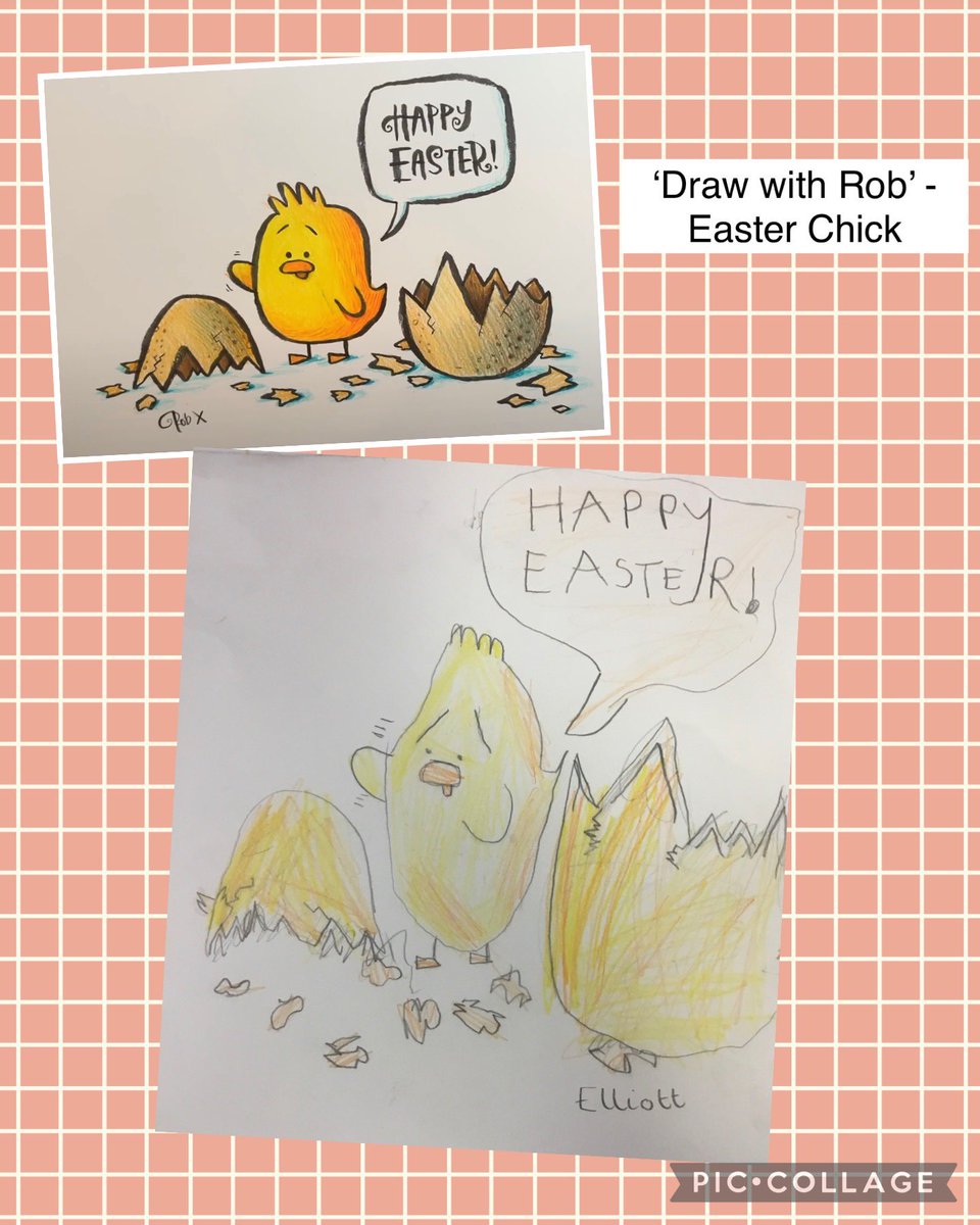 Miss_Hinawski's tweet photo. Can you believe these have been drawn by our reception children? 🐣💛@RobBiddulph Happy Easter Everyone 🐣 @BalshawLaneCPS @Miss_Arundale @MrsRobyTelford1 https://t.co/xMq7FQnqiE