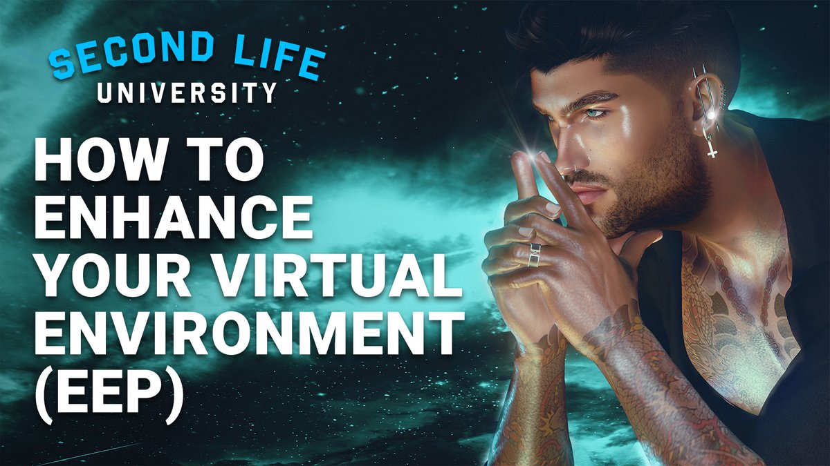SecondLife's tweet photo. Class is back in session! Second Life University returns with a pre-recorded video by @BostonBlaisdale. Watch as he shows you how to enhance your virtual environment!

Watch on YouTube ➡️ https://t.co/qJwXB1Nl3k

#SecondLife #SecondLifeUniversity #LindenLab #VirtualWorld #Metaverse #EEP #EnvironmentEnhancementProject