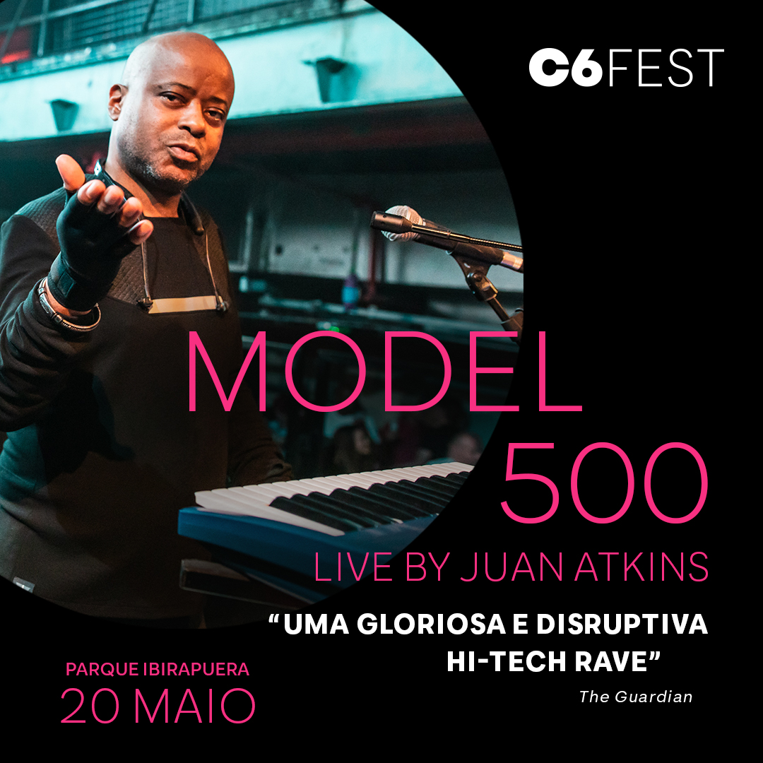c6fest's tweet photo. Se hoje muita gente se refere à música eletrônica de pista como techno, é por que Juan Atkins, quando ainda usava o nome “Model 500” batizou com esse termo ao lançar seus primeiros singles. Venha curtir esse som ao vivo no palco do @c6fest.
#c6fest #juanatkins #model500 https://t.co/8OMDErPleg
