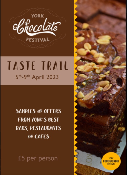The_Eventmaker's tweet photo. #YorkChocolateFestival 5th to 9th April.
All the wonderful Taste Trail participants 
@BarHasheryYork
@galtreslodge
@fudgekitchen
@hotelindigoyork
@ImpossibleYork
@LittleBlondieB1
@Lovecheeseyork
@ChoppingYork
@yorkschocstory
@YorkCocoaWorks
https://t.co/uGC3ExuqWe https://t.co/VajBvLQQiV