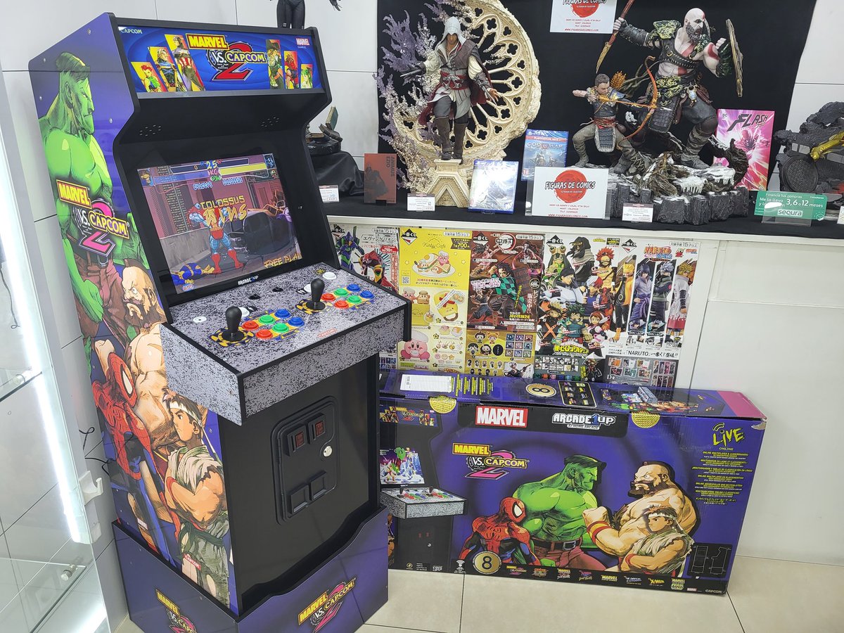 FigurasDeComics's tweet photo. 🕹️NOVEDAD🕹️

¡Las máquinas Arcade de @arcade_1up llegan a nuestras tiendas!

Ya tenéis disponible la máquina de Marvel vs Capcom 2 que incluye 8 juegos, juego online, capacidad para 2 jugadores y elevador incluido. 

YA DISPONIBLE EN TIENDA

  #arcade  #RETROGAMING https://t.co/58ON93DWxR