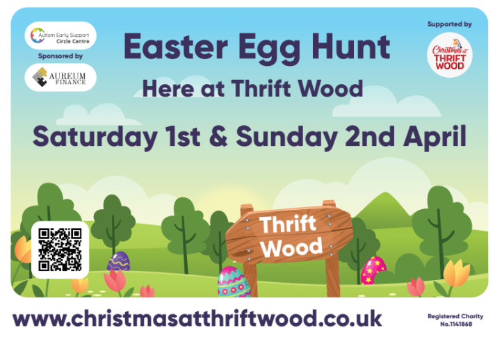 Aureum Finance and the team are really happy to support and sponsor this weekends charity egg hunt for Autism early support at Thrift Wood. Good luck and have fun finding those eggs.