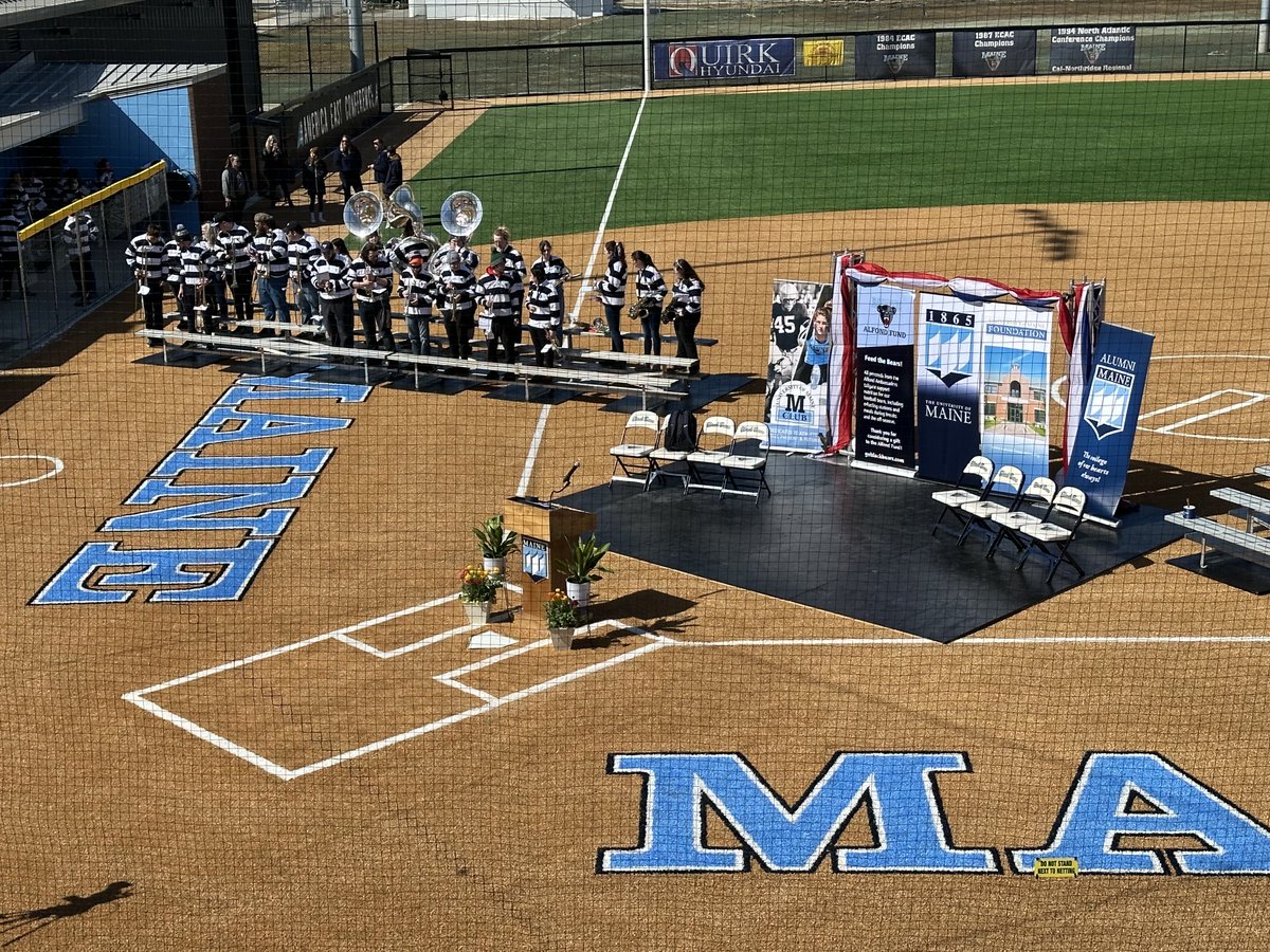 mainejeff on Twitter "At chilly but sunny ⁦Maine_Softball⁩ Complex