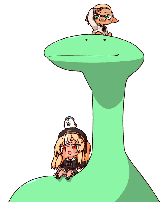 タ…ネッシーに乗ったフレイカの透過素材です
何かに使えるかもしんない
#しらぬえ https://t.co/UsQFBsiLmS 