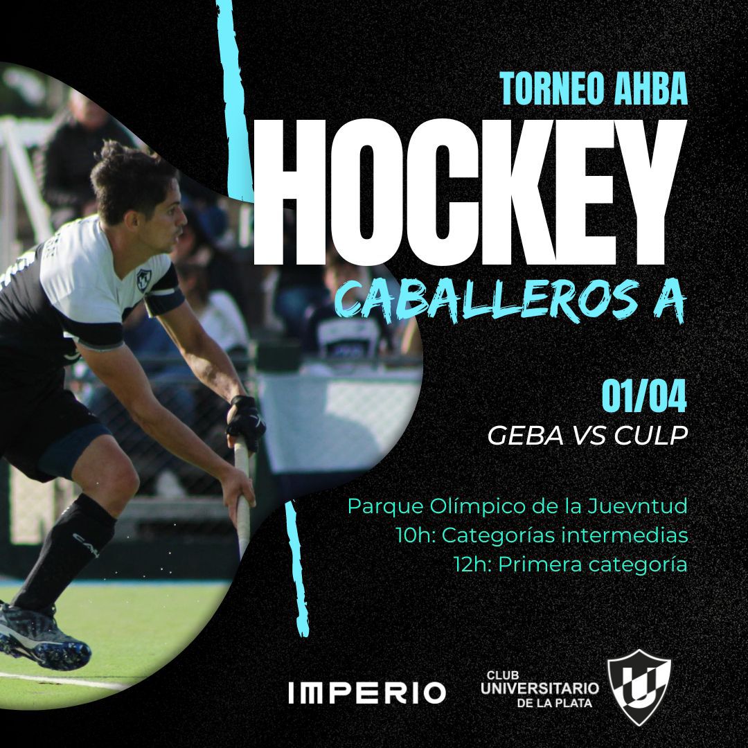 CULP_oficial's tweet photo. Mañana desde las 12.00 hs  exclusivo por STAR PLUS el primer equipo de hockey de caballeros enfrenta a GEBA por la tercera fecha del metropolitano de hockey. 
@ESPNenStarPlus @AAHBsAs @HockeyCULP @gebaoficial https://t.co/dO8vojWvXF