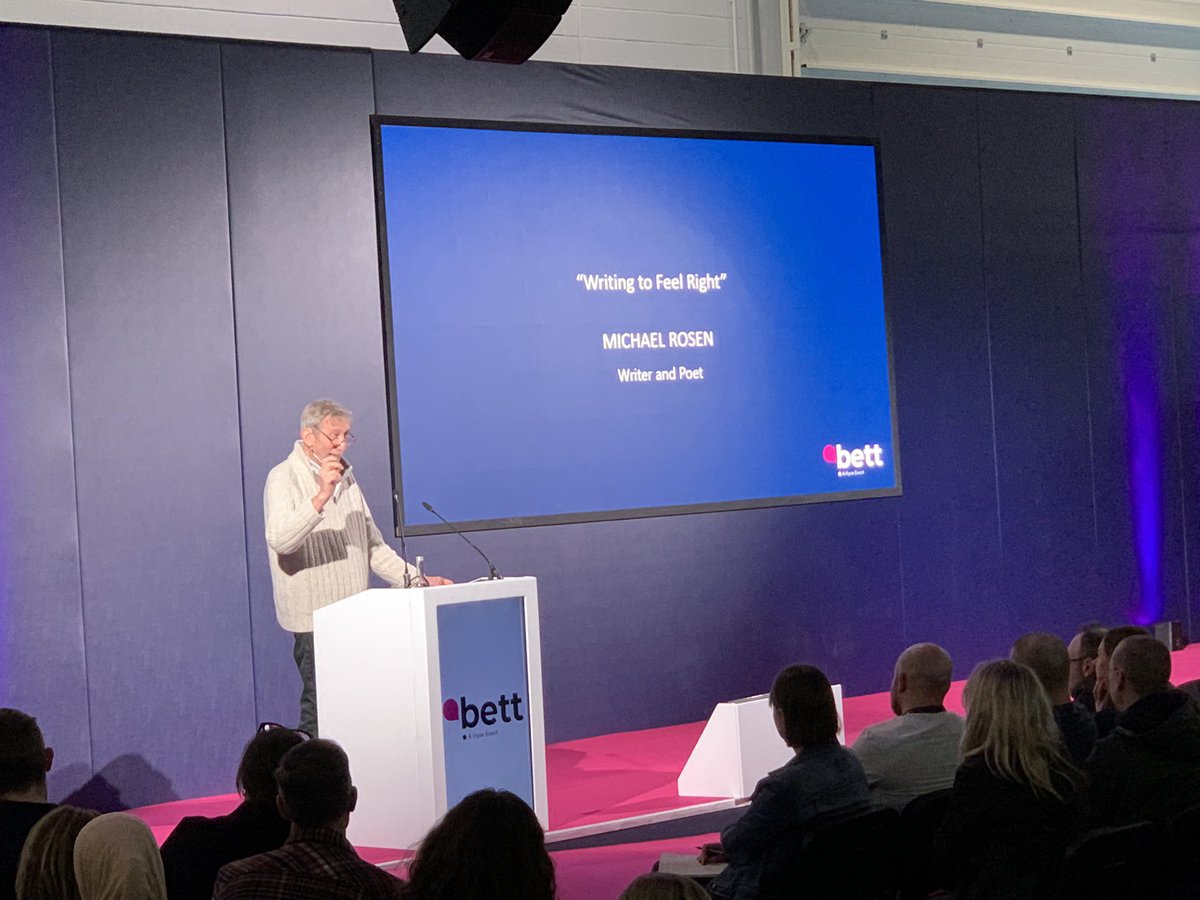 Really awesome final day at @Bett_show Today’s highlights included listening to poetic legend Michael Rossen, reuniting with @mikeyzozo 🇿🇦 @emmafourie @JacobWoolcock @JonSamuel_ICT  @mrmartinwillis and enjoying a pedagogy talk from @CharteredColl 
#Bett2023 #Bett #edtech