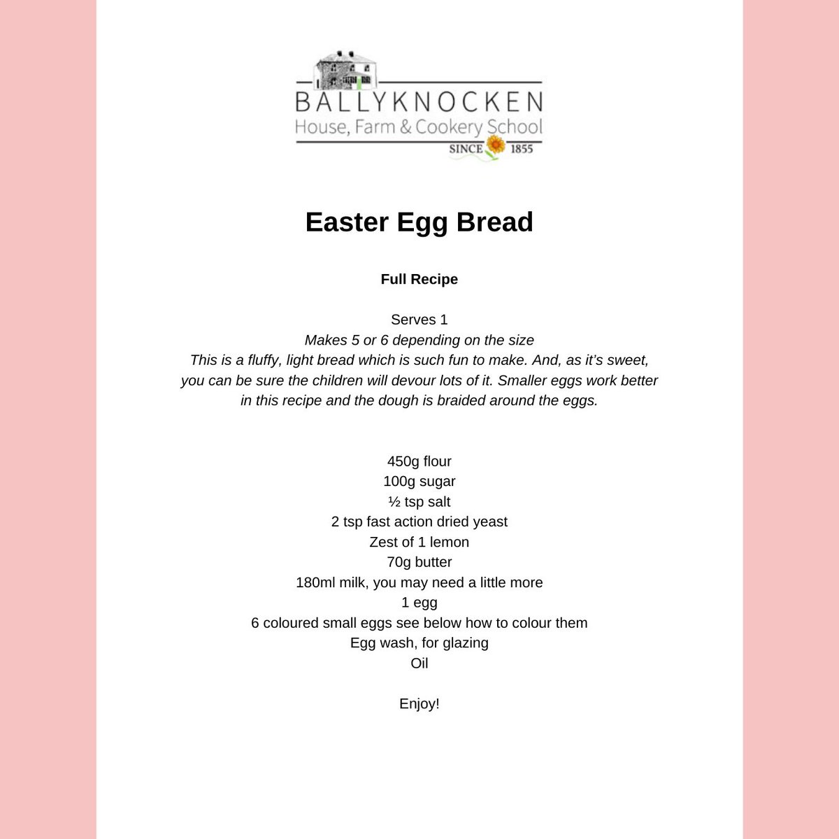 BallyknockenHCS's tweet image. As we're getting closer to Easter Here's a fun one to do with the kids while they're off school, Easter Bread! 😊 🐣

Have fun with it and be sure to share your own versions with me 😁 📲

#easter #easterbread #easterbaking #easteregg #eastersunday #easterfood #easterbunny