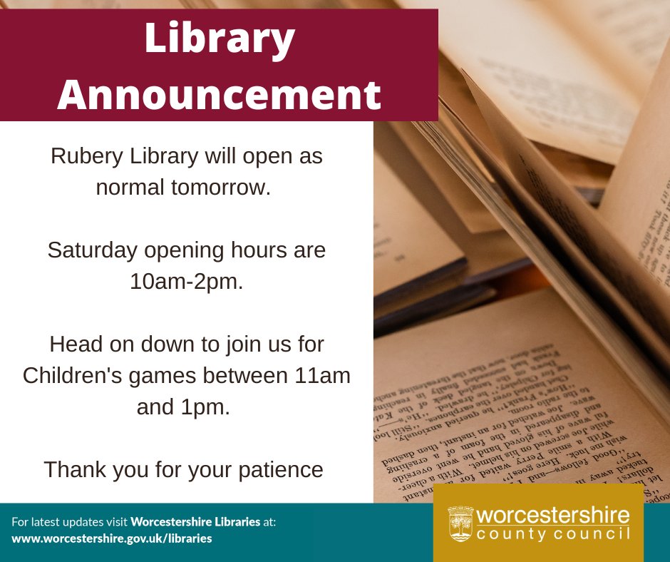 Bromsgrove Library (@bromsgrovelib) on Twitter photo 