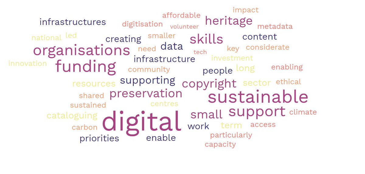 Wordcloud of additional priorities for the government #DLE23