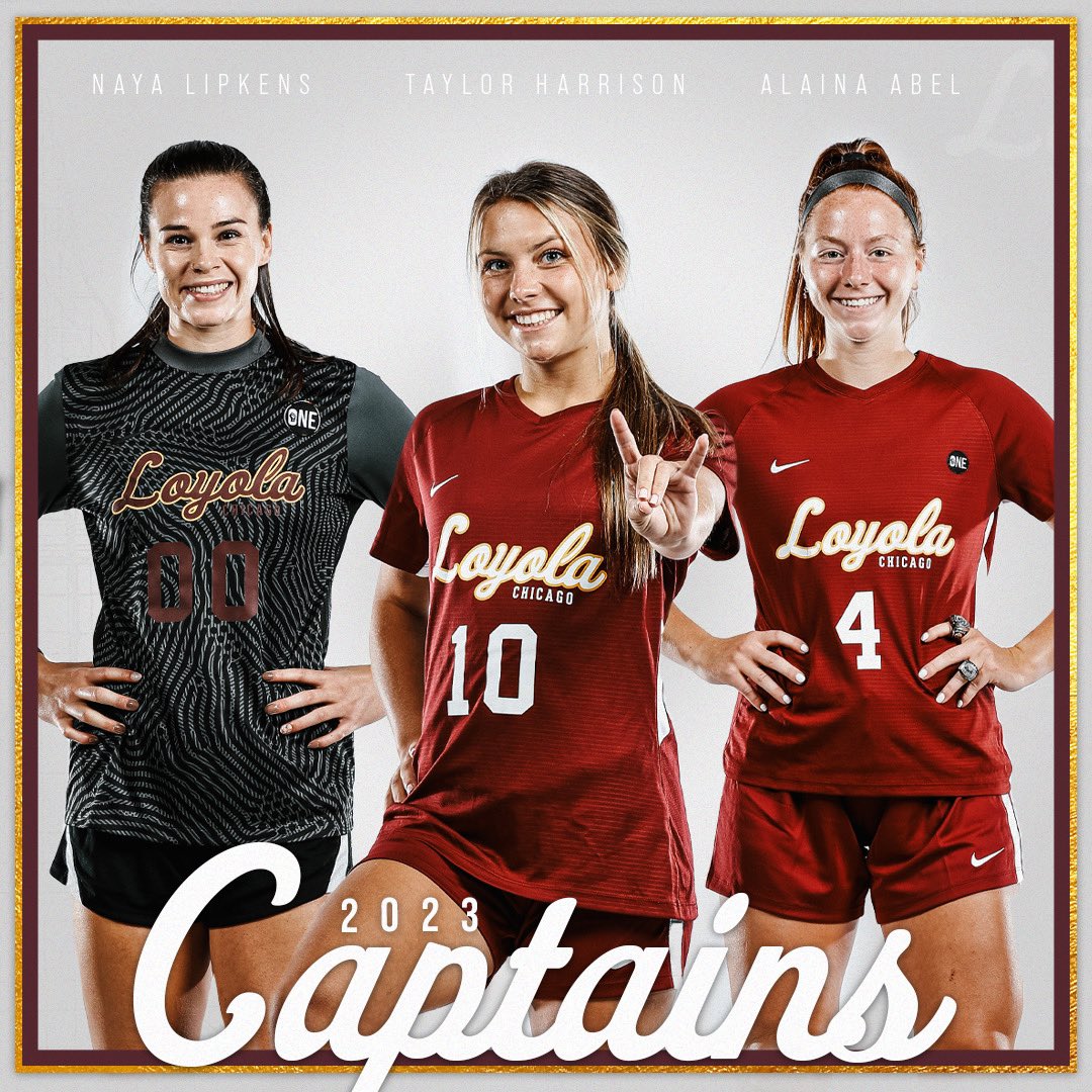 RamblersWSOC's tweet photo. Introducing our 2023 Captains!
•
•
•
#GoBlers #OnwardLU https://t.co/7SAZQ5m5aZ