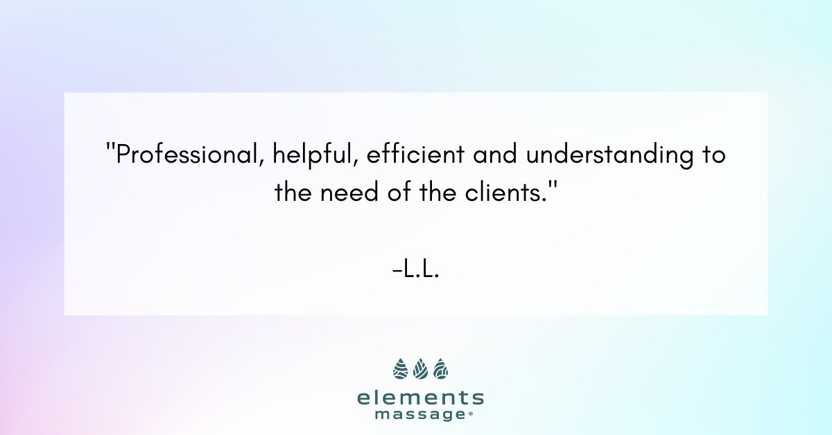 Elements_RVC's tweet image. We love hearing from our clients! At every session, we prioritize your needs so you get the best massage experience! To read more of our amazing reviews, visit: bit.ly/30ngZW4