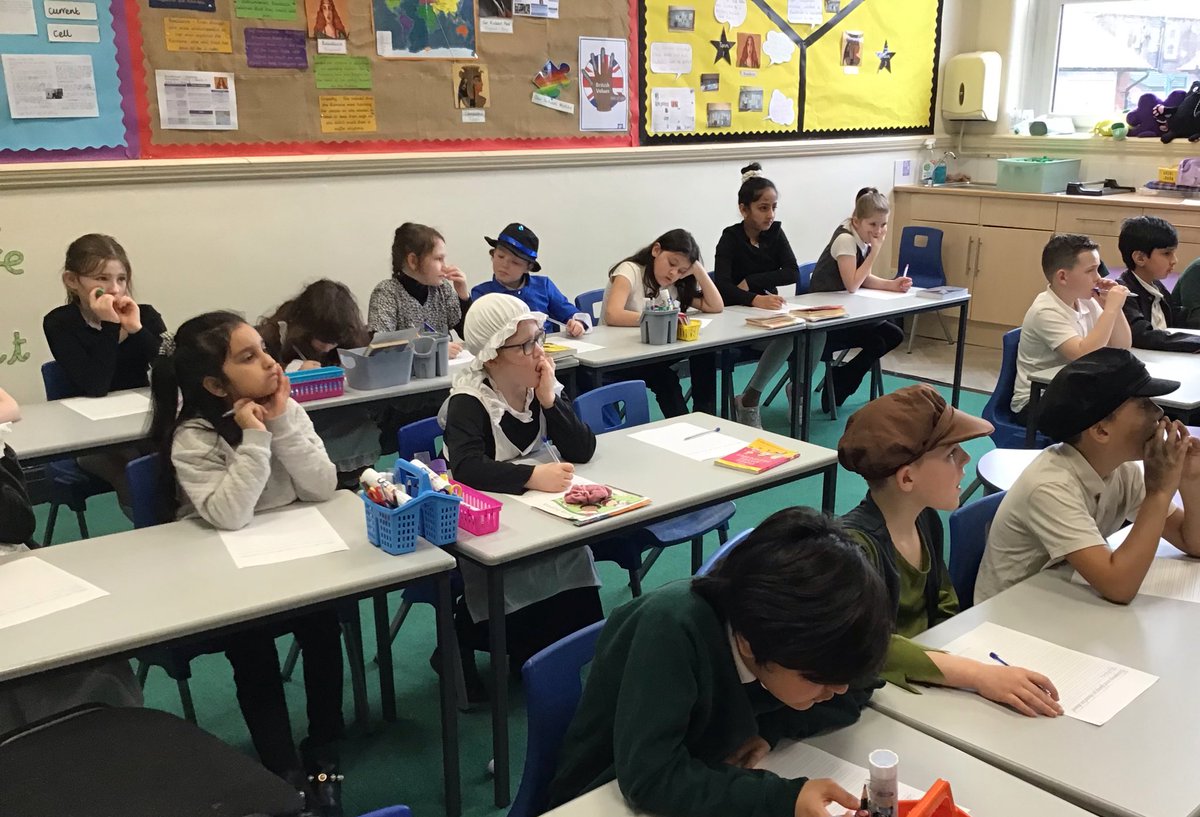 We had a fantastic Victorian Day exploring how schools were different all of those many years ago <a href="/EPSElton/">Elton Primary School</a>