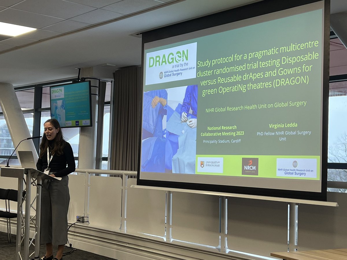 Elizabeth Li (@yanelizabethli) on Twitter photo <a href="/VirginiaLedda/">Virginia Ledda</a> looking at an ambitious and cross specialty trial #DRAGONrct on disposable and reusable surgical drapes and gowns.
Outcomes: SSI, costs, carbon
Patients: 25,000, global <a href="/VirginiaLedda/">Virginia Ledda</a> looking at an ambitious and cross specialty trial #DRAGONrct on disposable and reusable surgical drapes and gowns.
Outcomes: SSI, costs, carbon
Patients: 25,000, global