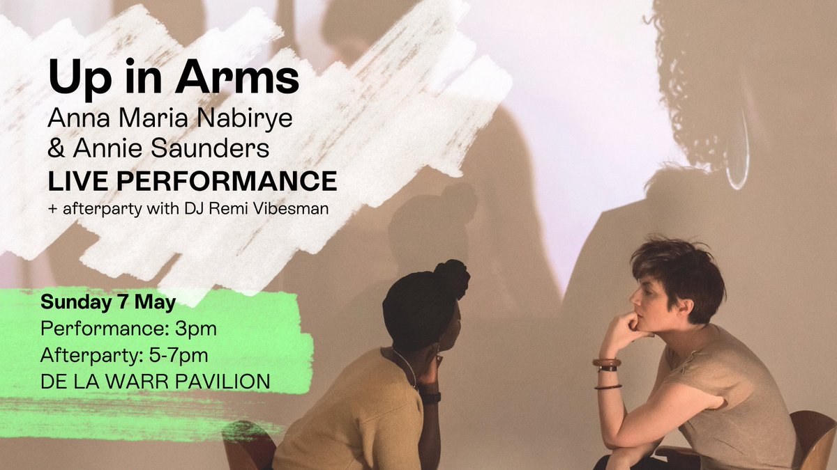 Join us at <a href="/dlwp/">De La Warr Pavilion</a> for a live performance and afterparty! 

Anna Maria Nabirye &amp; Annie Saunders will respond to the #UpInArms archive through movement, layering, projection and shadow play, creating an experimental cinematic experience 

Tickets here: artsadmin.co.uk/events/up-in-a…