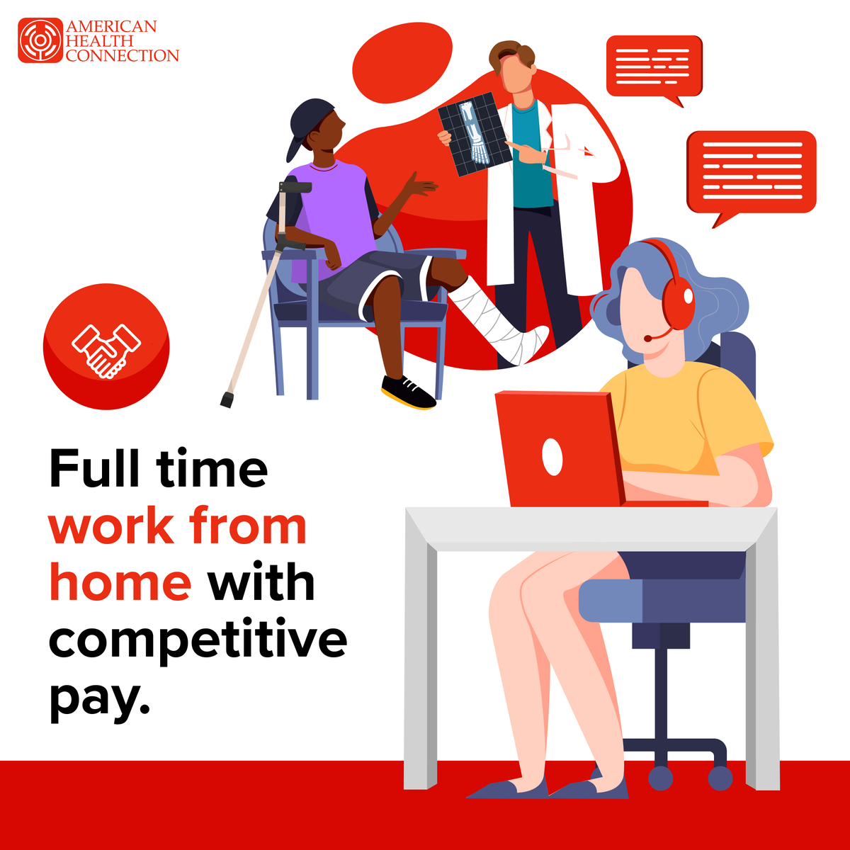 AHConn's tweet photo. Are you ready to have more control of your time, use your communication skills and know you are helping others? Apply on our site today!
#workfromhome #competitivepay #customerservice #ahc https://t.co/QEmiXdC4KC