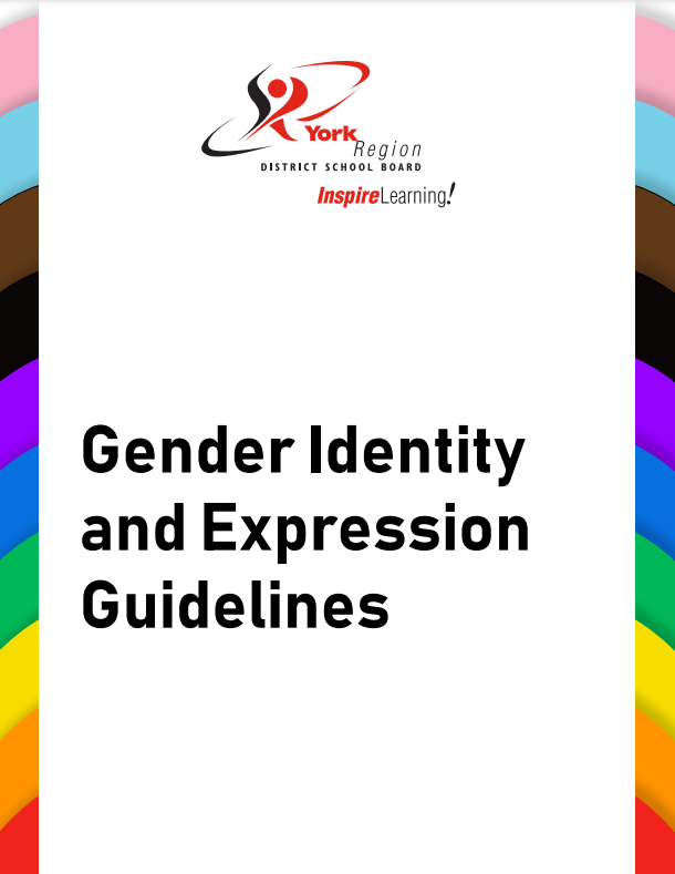 #DYK that #YRDSB has gender identity & expression guidelines? These guidelines are used to educate & create gender-affirming learning & working environments to ensure all people feel as safe as possible to express their genders however they want. More: www2.yrdsb.ca/sites/default/…