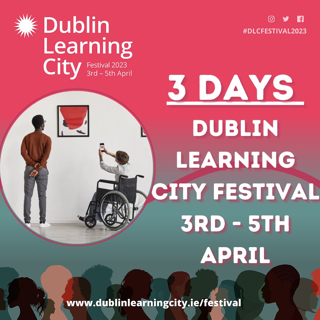 Three days to Dublin Learning City Festival! 

Check out our event schedule to start planning: dublinlearningcity.ie/festival/whats…

#DLCFestival2023 #FÉILECFBÁC2023 #MyLearningCity #DublinLearningCity #DublinMyLearningCity #LifeLongLearning #DLCFestival2022 #Festival #DublinisLearning