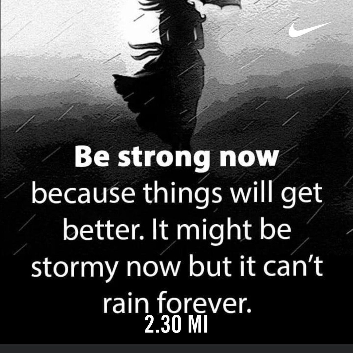 Due to my ankle injury I just take one step at the time. #charitymiles #igrunners #poconos #parunner #copd  #NeverGiveUp #nikerunning #lungcancer #runningmotivation