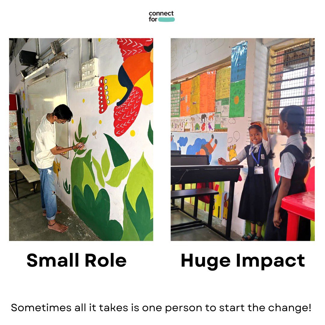 ConnectforCf's tweet image. When the talk’s about impact, 
how can we stay quiet 💪

Hopping on the small role, huge impact role😁
.
.
.

#smallrole #hugeimpact #bigimpact #smallrolehugeimpact #smallrolebigimpact #ConnectFor #volunteering #volunteeringinindia #indiavolunteers #connectforartshala