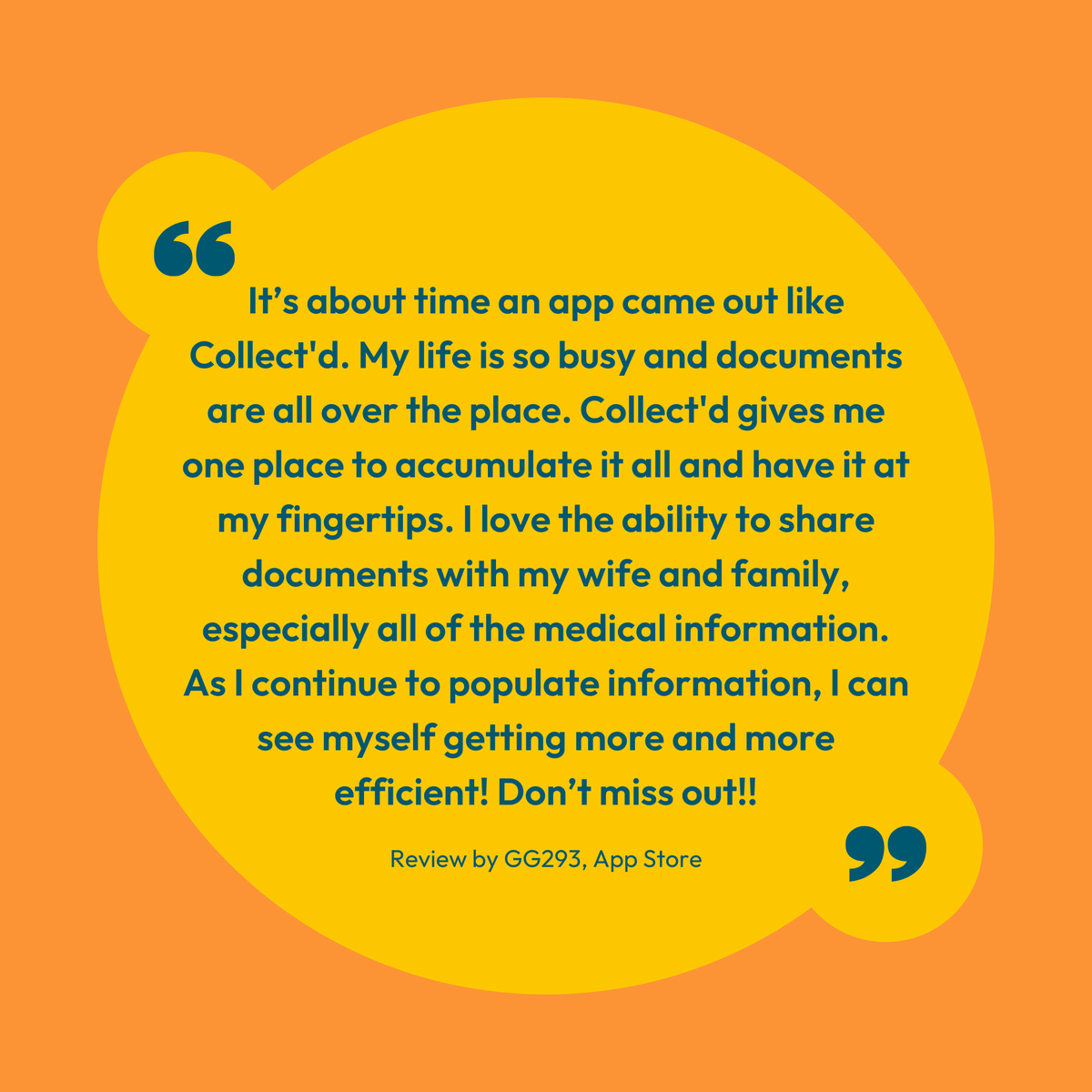 mycollectd's tweet image. It's about time. Try the entirely new and efficient way to manage, organize, and share your information.

Download and try Collect'd for free on the App Store: bit.ly/Collectd-IOS