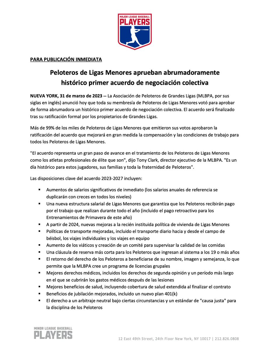 MLBPA Communications tweet media