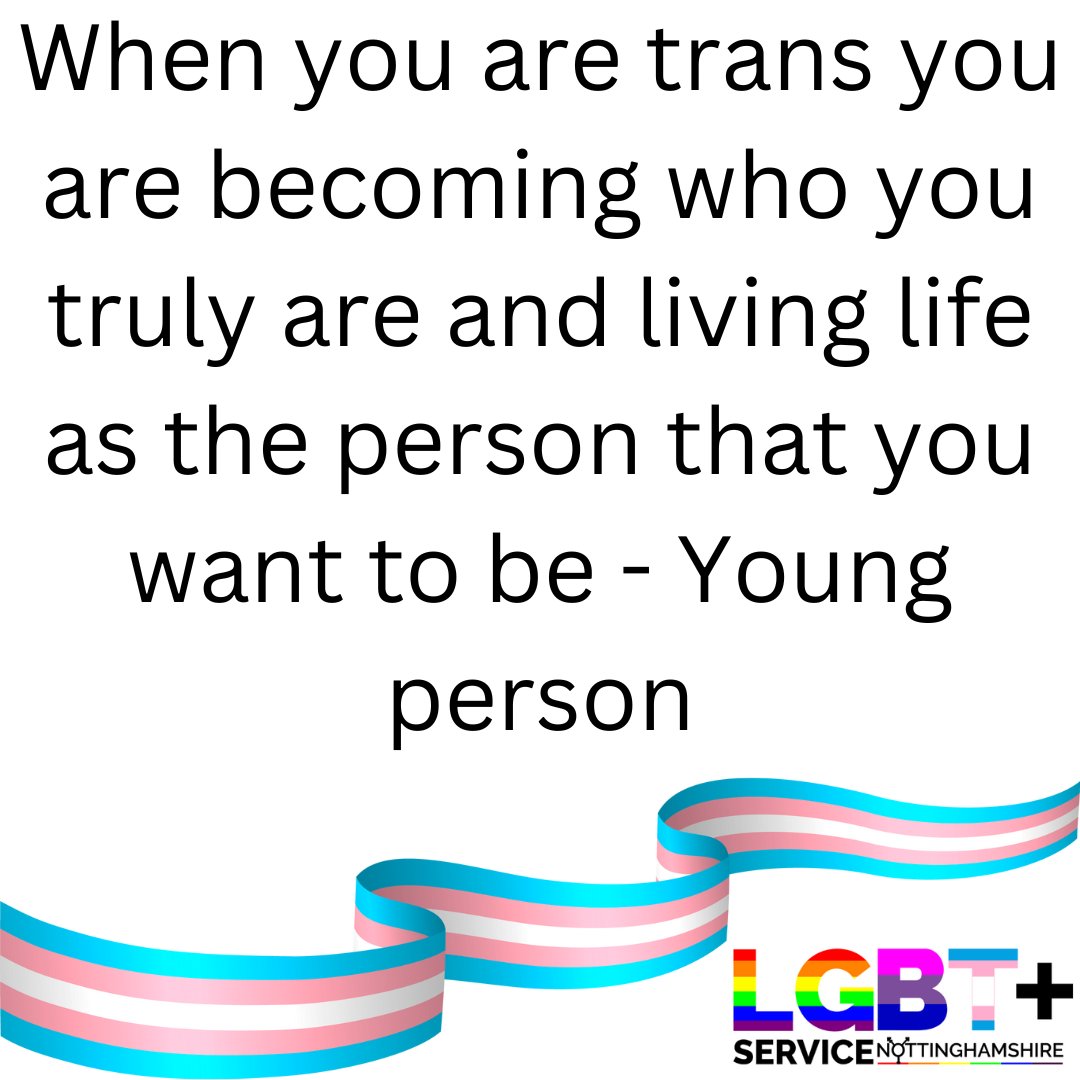LGBTplusNotts's tweet image. Some more quotes on what Trans* young people want you to know about what Trans Day of Visibility means to them