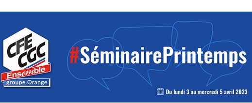 CFECGCOrange's tweet photo. ⏰ Nous vous donnons #RDV à #Paris les 3 et 4 avril pour notre #Séminaire #CFECGCOrange qui réunira plus de 350 participants et que vous pourrez suivre aussi #Endirectlive sur les réseaux sociaux 📳 https://t.co/9aV9MebDhO