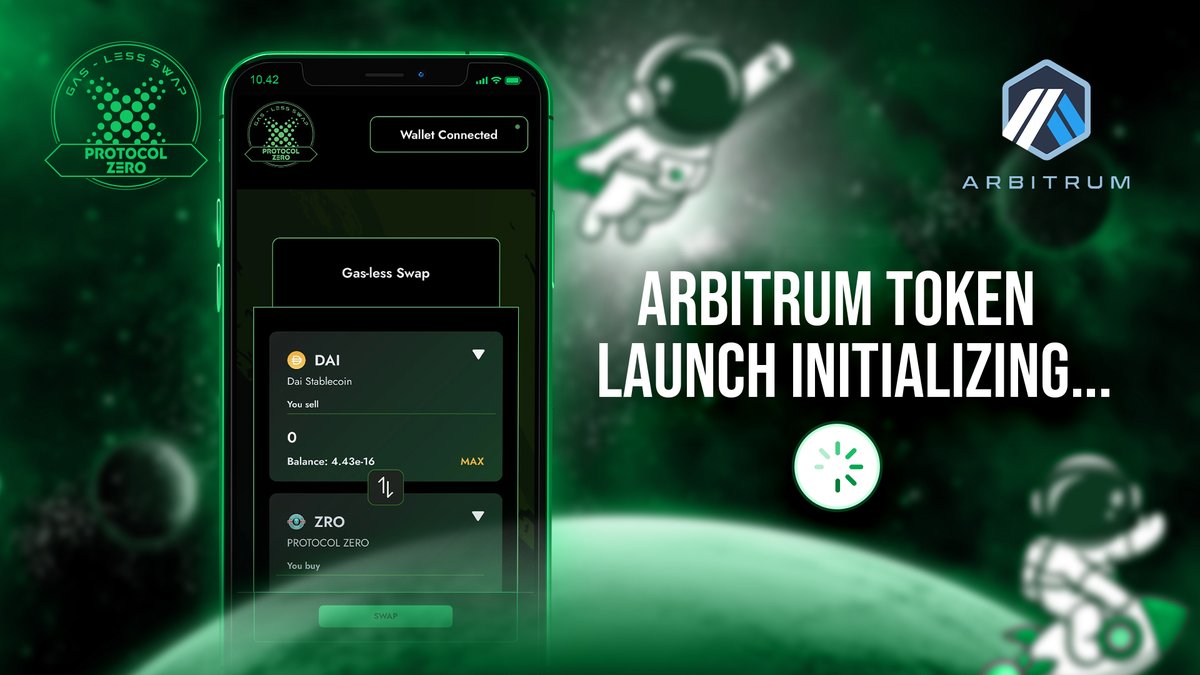 _nogas's tweet image. Exciting news! We're thrilled to announce that $ZRO will soon be launching on the Arbitrum chain via a whitelist launch. Here's what you need to know:
Holders with a wallet balance of 0.4% (400m) or more will be eligible for a 20-minute buying window before trading is opened to…
