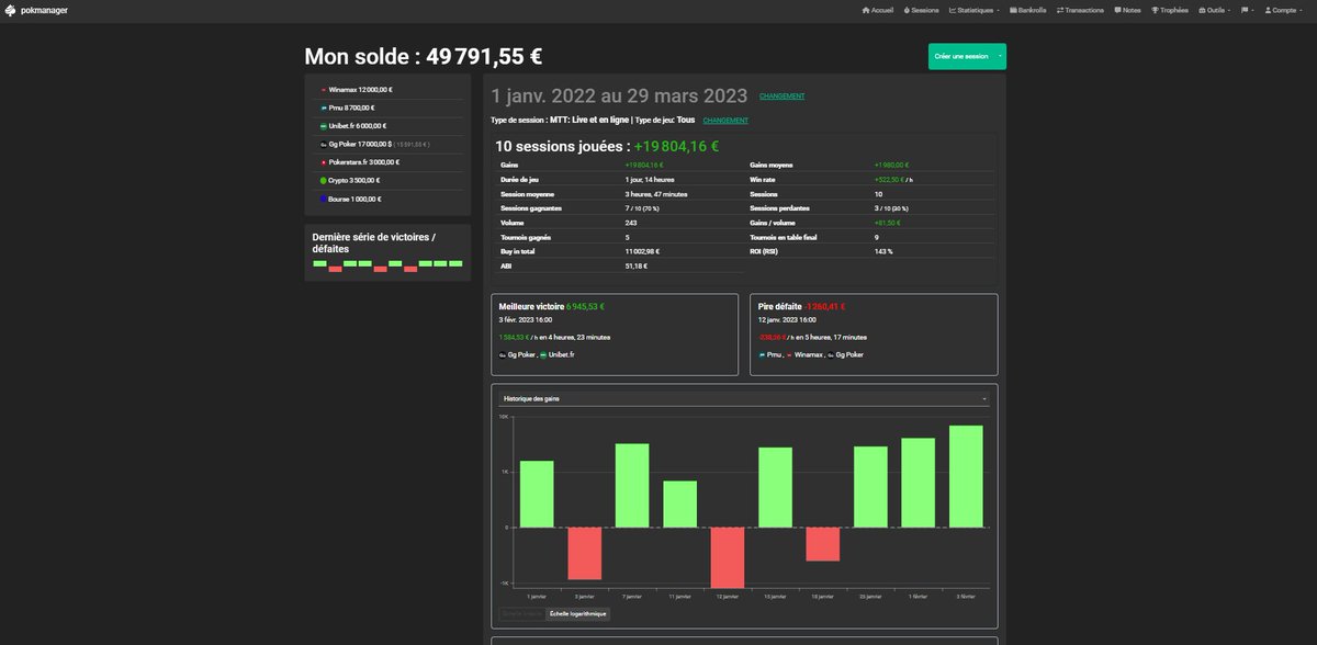 Promotion series ! 🔥
SI vous n'utilisez pas encore Pokmanager et que vous souhaitez avoir votre suivis de vos series. Nous vous offrons 25% de promotion sur votre prochain abonnement Pokmanager avec le code SERIES 23 (ofrre valable jusqu'au 13/04)
tjrs 15 jours d'essai gratuit !