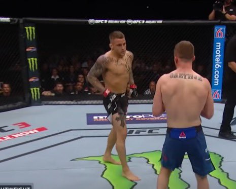 TheArtOfWar6's tweet photo. When Dustin Poirier does the “you done messed up now fella” move, you’re in trouble https://t.co/WOXUMnacLn