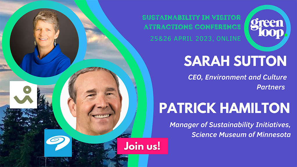 Blooloop's tweet photo. #greenloop 23: Sarah Sutton from @EnvCulturePrs and Patrick Hamilton from @sciencemuseummn to give an overview of climate action by US museums
Find out more here https://t.co/yjAQ3wVyjQ https://t.co/YopnSXHTqW