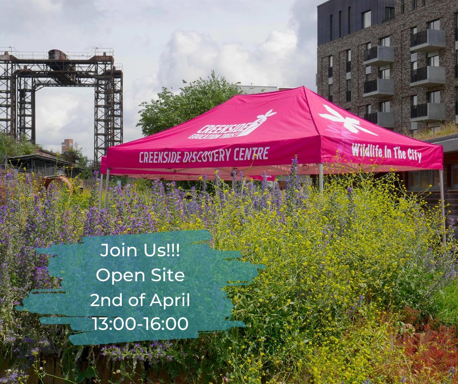 Creekside_Trust's tweet photo. Come and explore our site, find out more about our conservation and education activities, and meet our wonderful staff and volunteers. 

No booking necessary. Site will close at 16.00.
#timeoutlondon #deptford #londonwithkids #naturexplorer #opensite #lewisham https://t.co/SyQFovKcnn