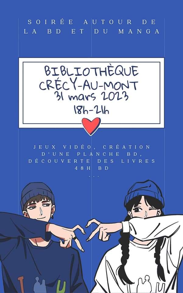 ACJV02's tweet photo. C'est bon, on vous attend, cette soirée pour les #48bd @bibliocrecy https://t.co/T7woulMiRj