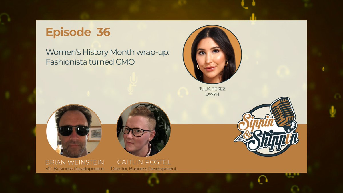 sippinNshippin's tweet photo. 🚨 New episode! From fashion to marketing standout, @liveowyn's CMO closes out Women's History Month with a bang 💥 Tune in today 🎙️ I @sippinNshippin I https://t.co/1bjUqWqn79

#womenshistorymonth #marketing #OWYN #podcastlife #podcast #sippinandshippin #sippinNshippin https://t.co/h8gGG464jE
