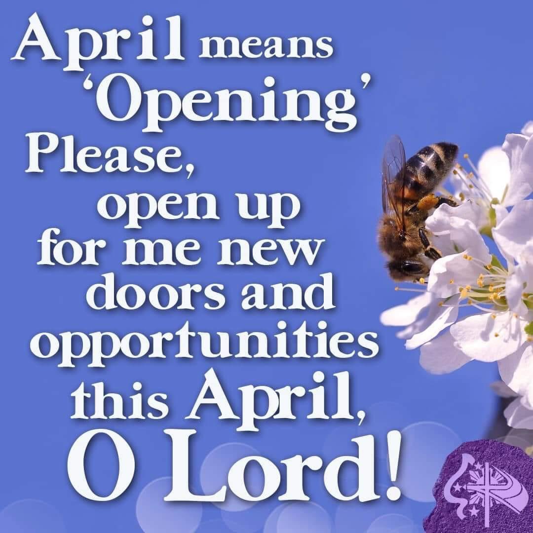 katolikongpinoy's tweet photo. April means “opening.” Please open up for me new doors and opportunities this April, O LORD! 🙏
#HelloApril #BlessUsLORD https://t.co/nkZ2sUemlG